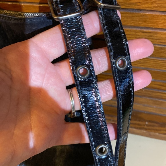 Plinio Visona purse black patent leather. - Picture 6 of 12